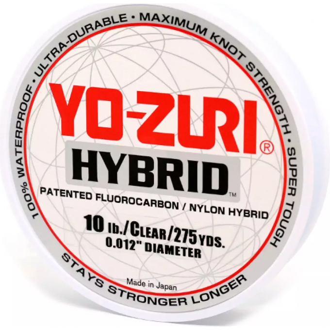 Леска монофильная YO-ZURI HYBRID 275Yd 10Lbs 252M (0.308mm) R516-CL Леска монофильная YO-ZURI HYBRID 275Yd 10Lbs 252M (0.308mm) R516-CL