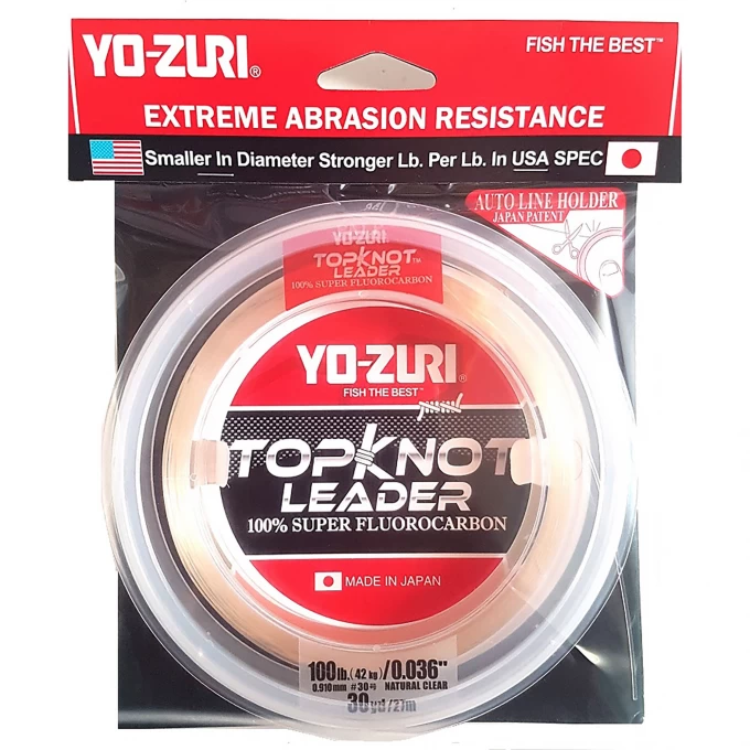 Леска YO-ZURI TOPKNOT LEADER FLUOROCARBON 100%30YDS 100Lbs (0.910mm) R1236-NC Леска YO-ZURI TOPKNOT LEADER FLUOROCARBON 100%30YDS 100Lbs (0.910mm) R1236-NC