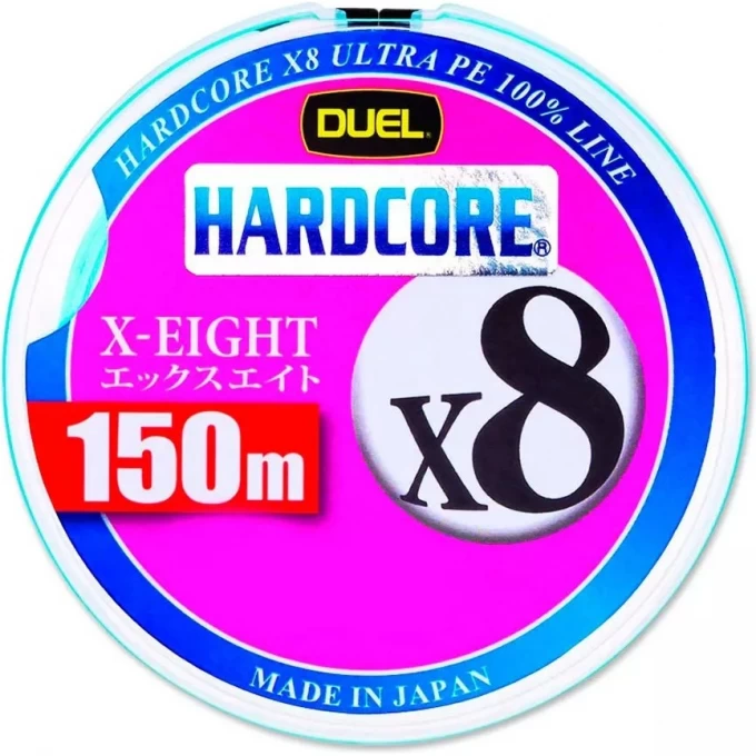 Плетеный шнур YO-ZURI DUEL PE HARDCORE X8 150m MilkyBlue #1.2 (0.191mm) 12.0kg H3297-MB Плетеный шнур YO-ZURI DUEL PE HARDCORE X8 150m MilkyBlue #1.2 (0.191mm) 12.0kg H3297-MB
