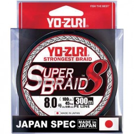Плетеный шнур YO-ZURI PE SUPERBRAID 8 300m #2.5 5COLOR 20.0Kg (0.27mm)