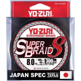 Плетеный шнур YO-ZURI PE SUPERBRAID 8 300m #2.5 5COLOR 20.0Kg (0.27mm)