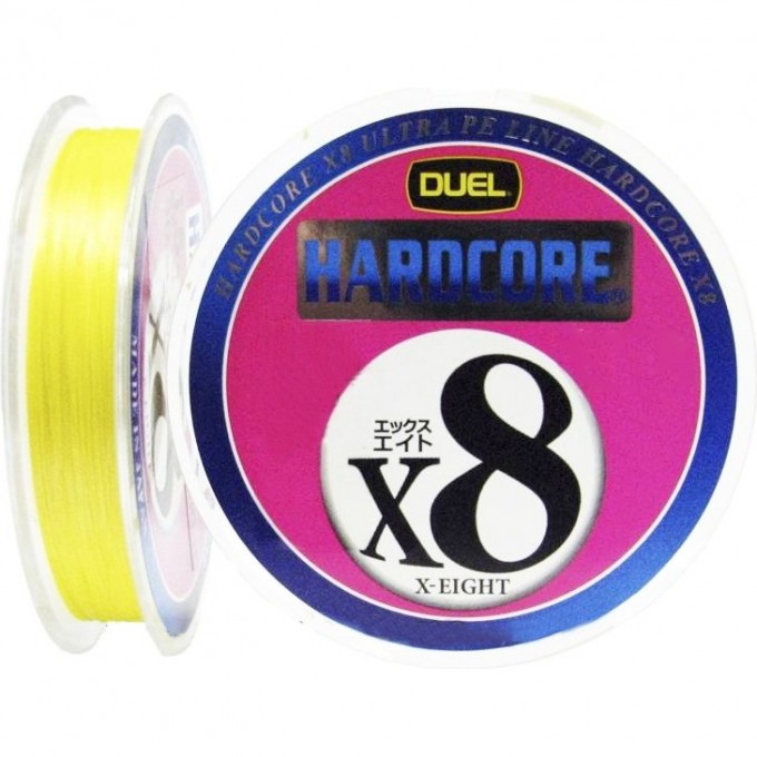 Шнур YO-ZURI PE HARDCORE X8 PRO DUEL 1.2/0.19мм 12.0кг 150м H3881-Y Шнур YO-ZURI PE HARDCORE X8 PRO DUEL 1.2/0.19мм 12.0кг 150м H3881-Y