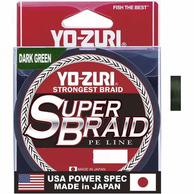 Шнур YO-ZURI PE SUPERBRAID DARK GREEN 150yds 30lbs 0,28мм R1259-DG Шнур YO-ZURI PE SUPERBRAID DARK GREEN 150yds 30lbs 0,28мм R1259-DG